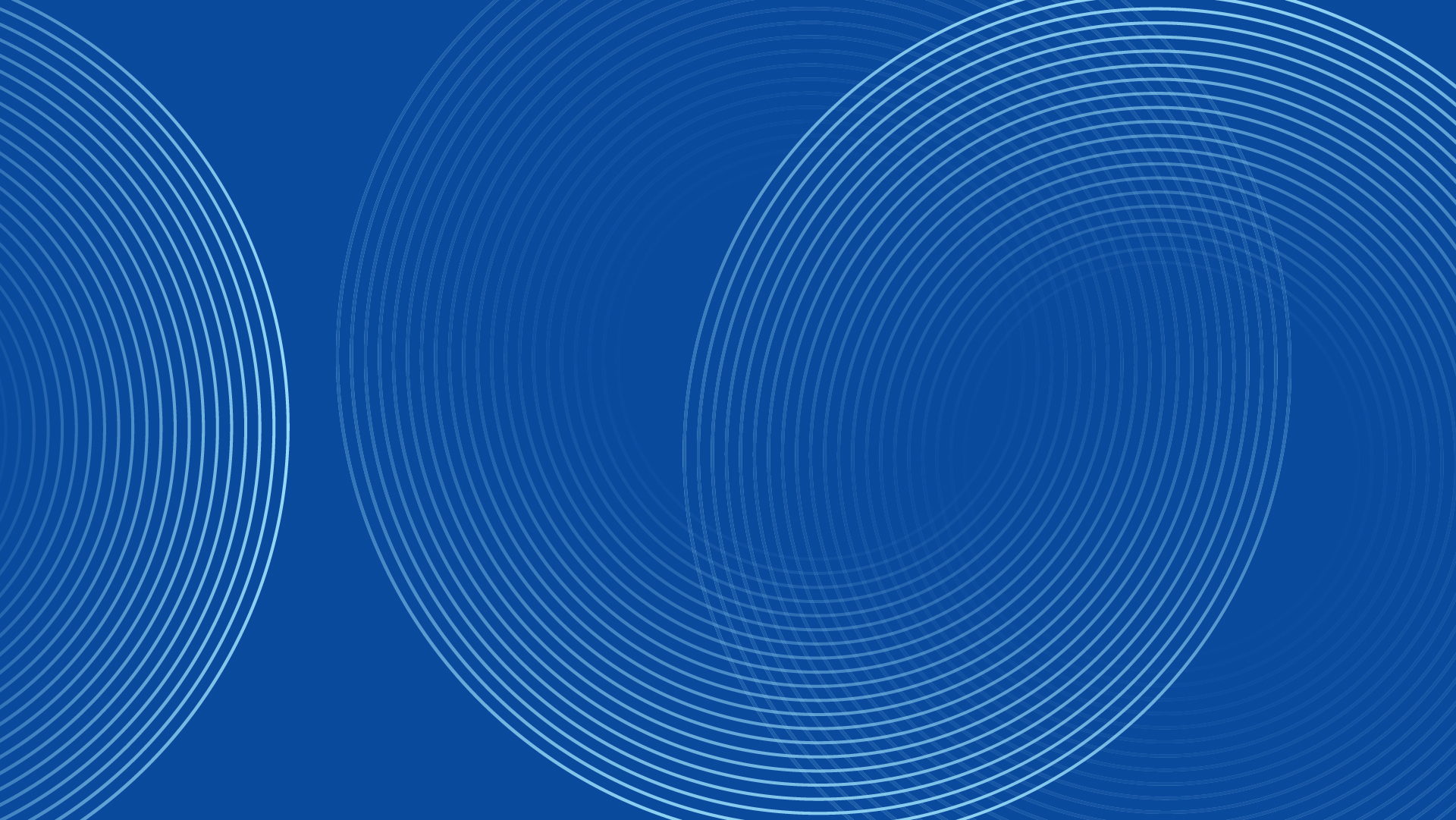 Blue concentric circle graphic